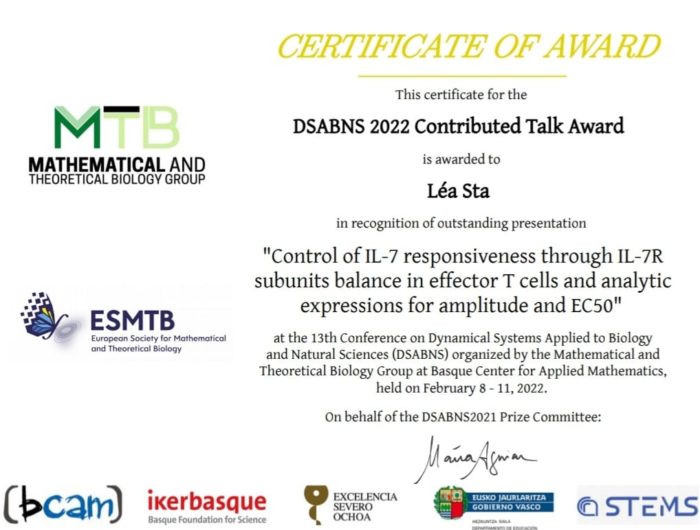 DSABN 2022 Contributed Talk Award